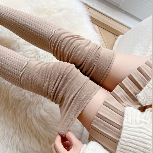 Plain Over The Knee Socks