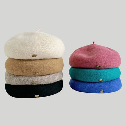 Plain Wool Beret Hat