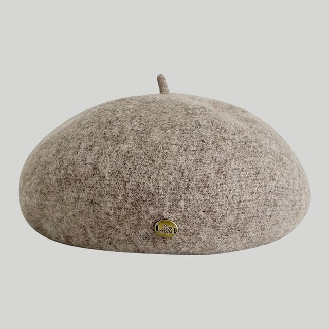 Plain Wool Beret Hat