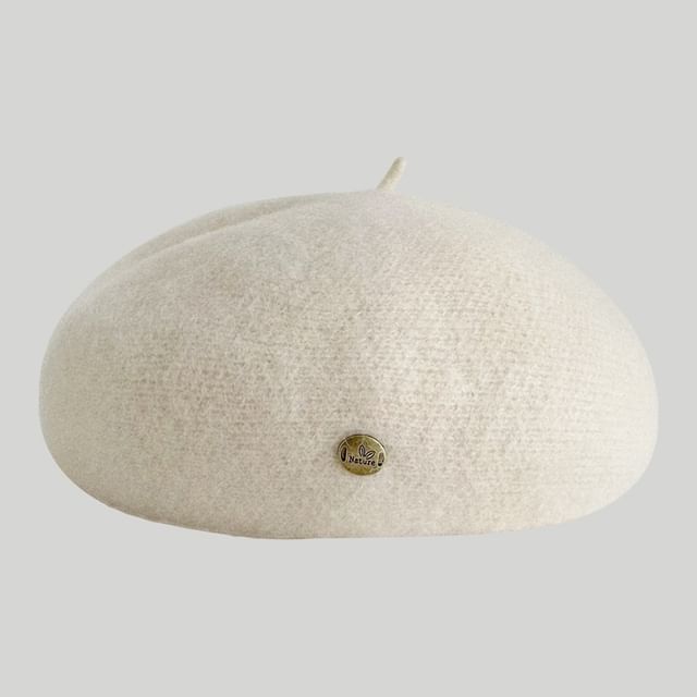 Plain Wool Beret Hat