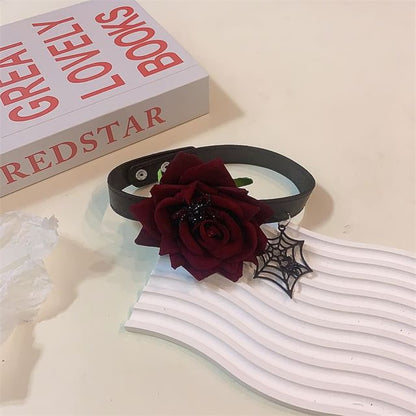 Halloween Rose Fabric Choker (Various Designs)