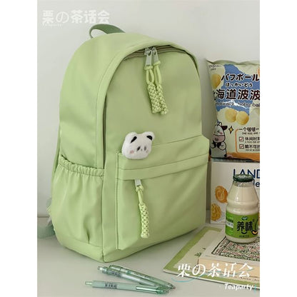 Plain Backpack / Bag Charm / Set