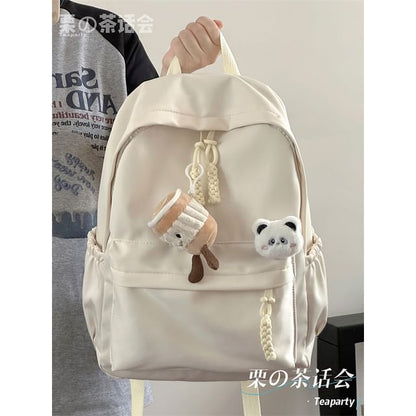 Plain Backpack / Bag Charm / Set