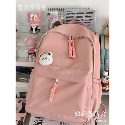 Plain Backpack / Bag Charm / Set