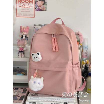 Plain Backpack / Bag Charm / Set