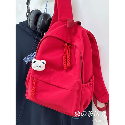 Plain Backpack / Bag Charm / Set