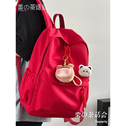 Plain Backpack / Bag Charm / Set