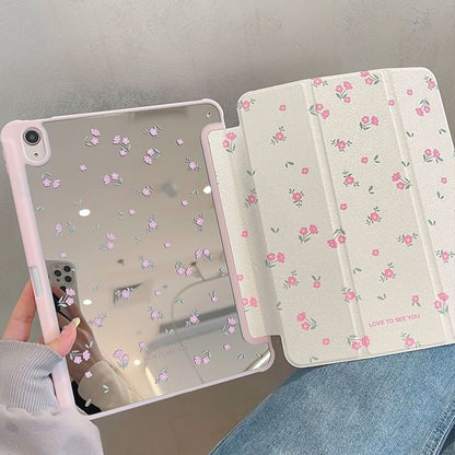 Floral Mirrored iPad Case