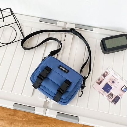 Sac bandoulière zippé avec lettrage