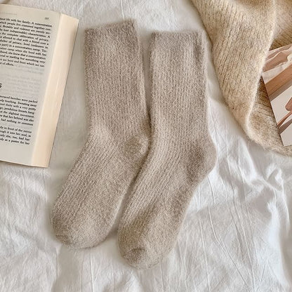 Plain Fluffy Socks