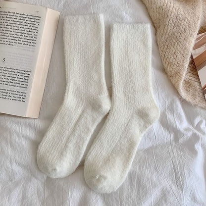 Plain Fluffy Socks