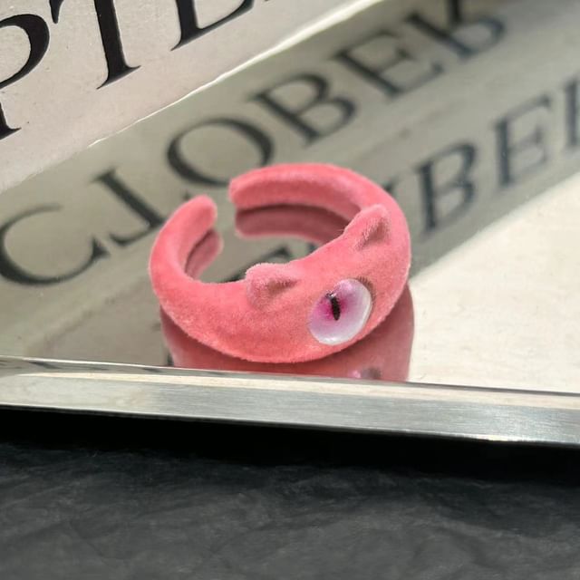Monster Flocking Alloy Open Ring (Various Designs)