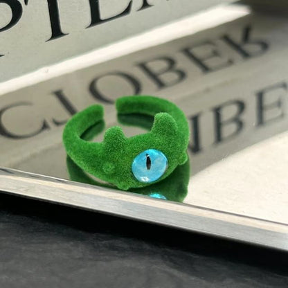 Monster Flocking Alloy Open Ring (Various Designs)