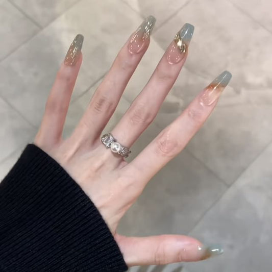 Gradient Press On Nail