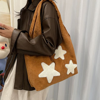 Star Applique Tote Bag