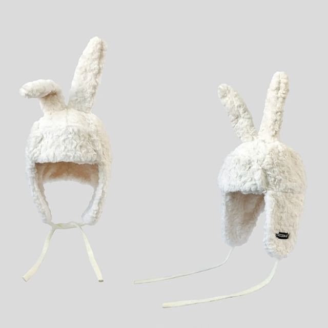 Rabbit Ear Chenille Trapper Hat