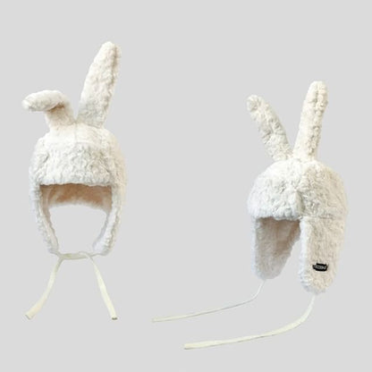 Rabbit Ear Chenille Trapper Hat