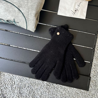 Plain Knit Gloves
