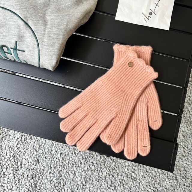 Plain Knit Gloves