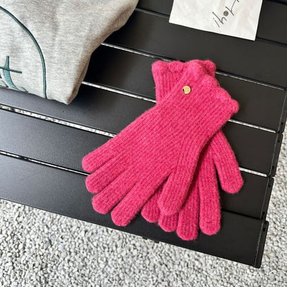 Plain Knit Gloves