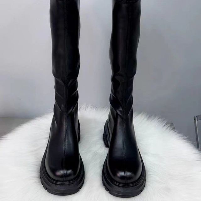 Platform Knee High Boots