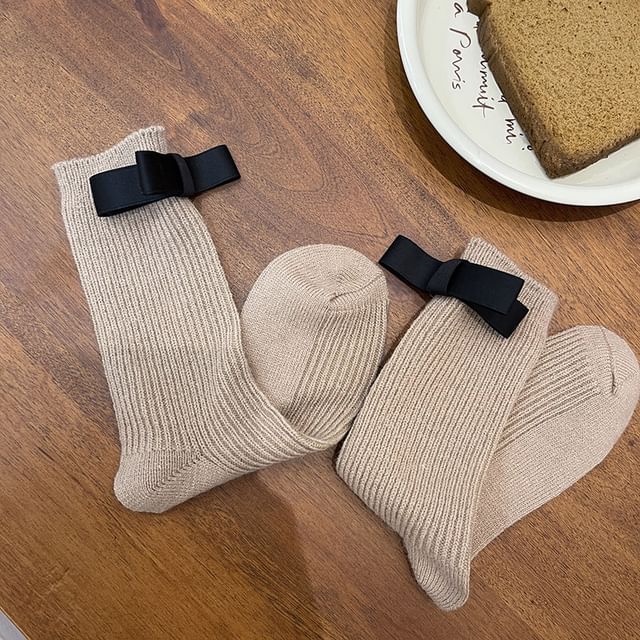 Bow Accent Socks