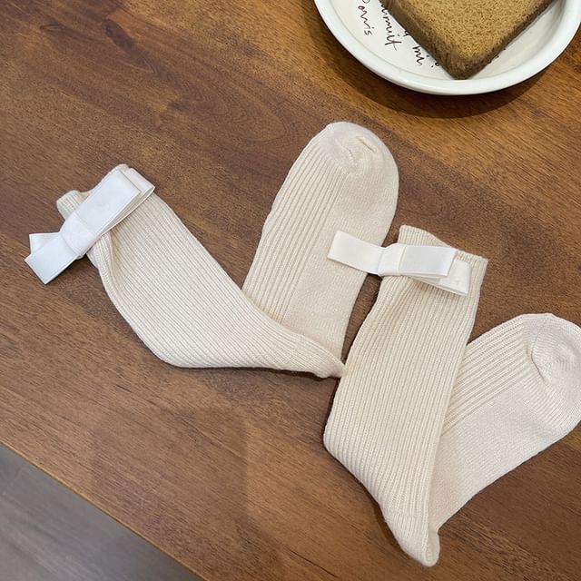 Bow Accent Socks