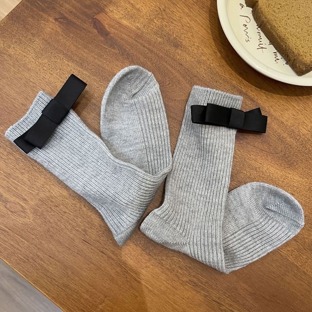 Bow Accent Socks