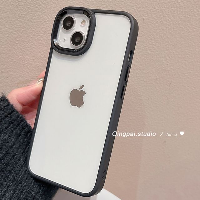 Plain Transparent Back Phone Case - iPhone 15 Pro Max / 15 Pro / 15 Plus / 15 / 14 Pro Max / 14 Pro / 14 Plus / 14 / 13 Pro Max / 13 Pro / 13 / 13 mini / 12 Pro Max / 12 Pro / 12 / 12 mini / 11 Pro Max / 11 Pro / 11