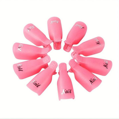 Plastic Nail Art Clip / Press On Nail Clipper / Nail Art Brush