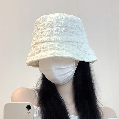 Shirred Plain Bucket Hat