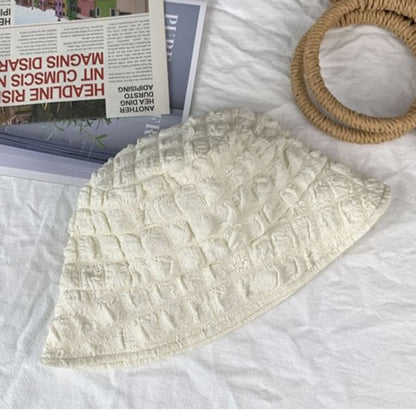 Shirred Plain Bucket Hat