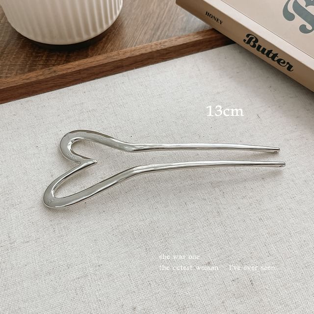 Heart Alloy Hair Stick