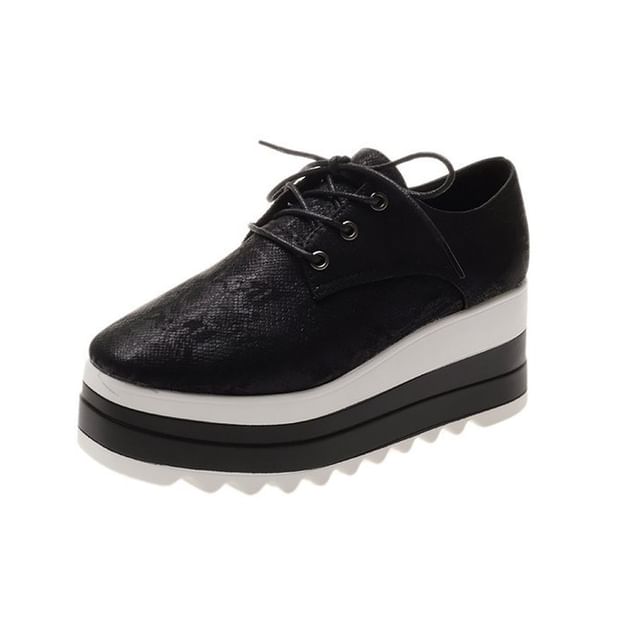 Shoes Lace-Up Platform Derby