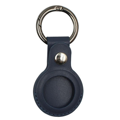 Keyring Faux AirTag Holder Leather
