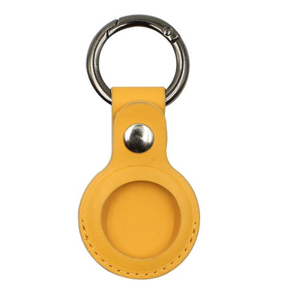 Keyring Faux AirTag Holder Leather