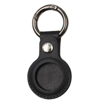 Keyring Faux AirTag Holder Leather