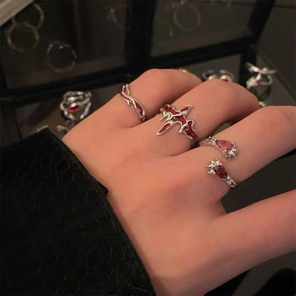 Irregular Gemstone Open Ring