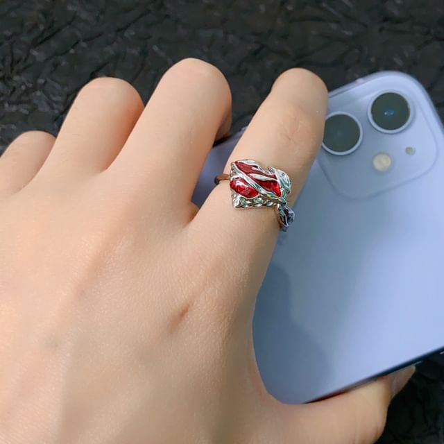 Irregular Gemstone Open Ring