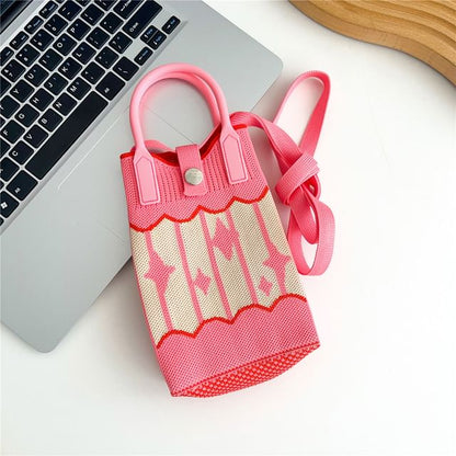 Patterned Mobile Phone Crossbody Bag