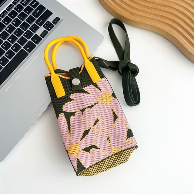 Patterned Mobile Phone Crossbody Bag