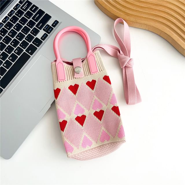 Patterned Mobile Phone Crossbody Bag