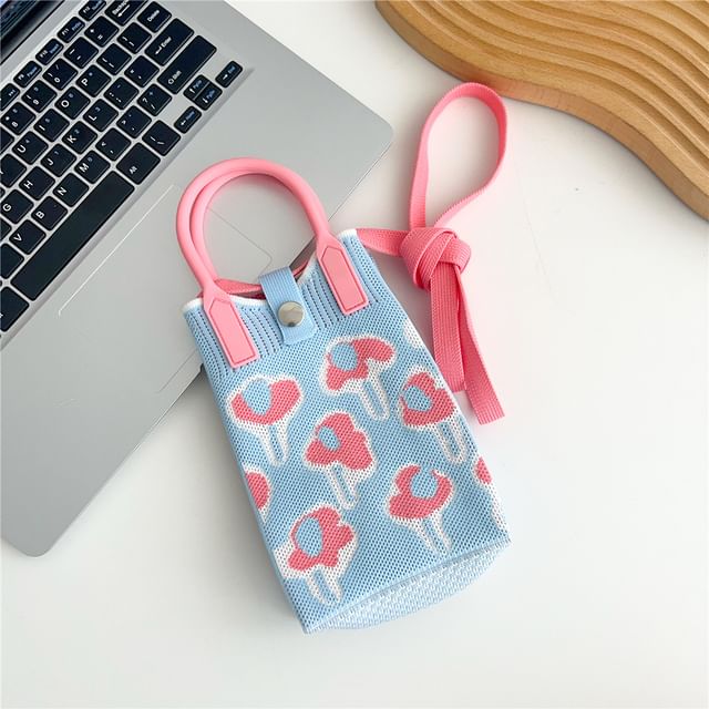 Patterned Mobile Phone Crossbody Bag