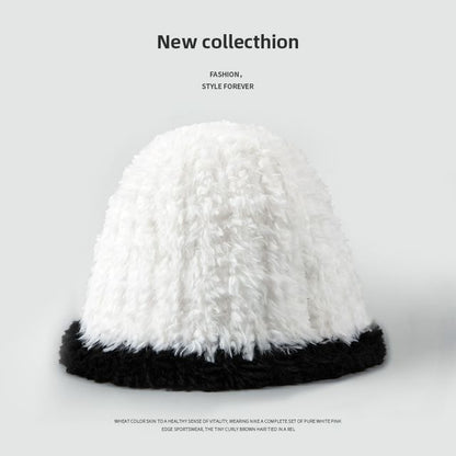 Contrast Trim Cloche Hat