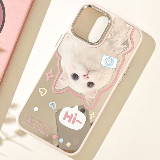 Cat Mirrored Phone Case