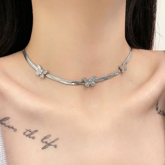 Alloy Butterfly Choker