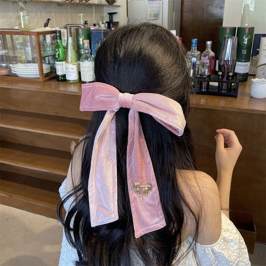 Bow Velvet Hair Clip