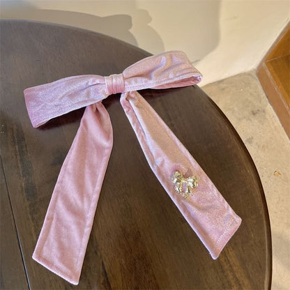 Bow Velvet Hair Clip