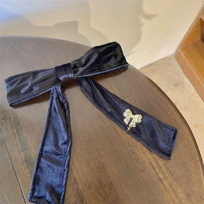 Bow Velvet Hair Clip