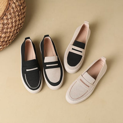 Contrast Trim Platform Slip-Ons